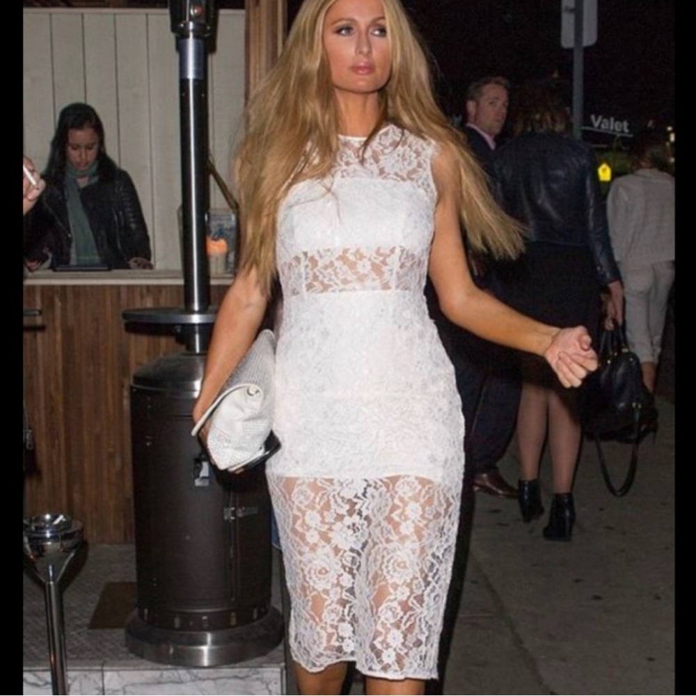 Alexis Dress Leni Lace Cut Out Midi